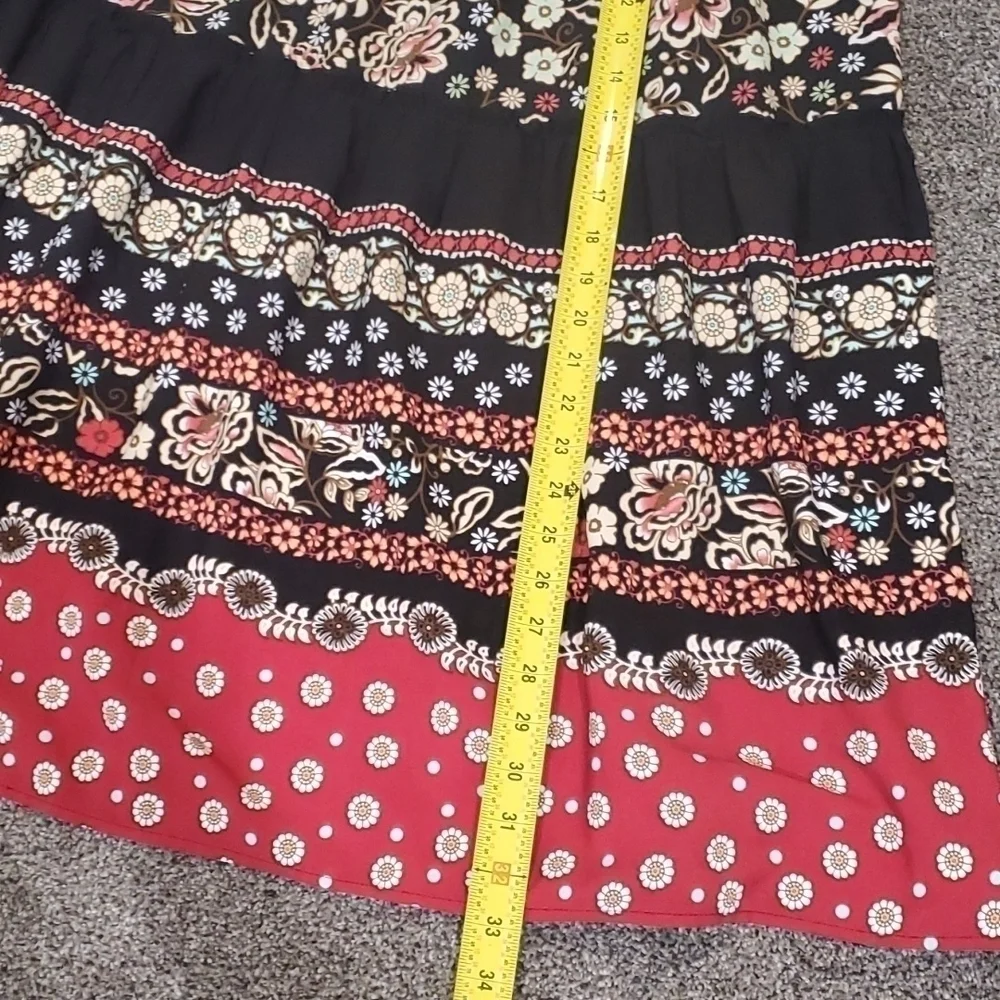 Requirements floral skirt boho midi women sz 12 boho - Picture 7 of 9